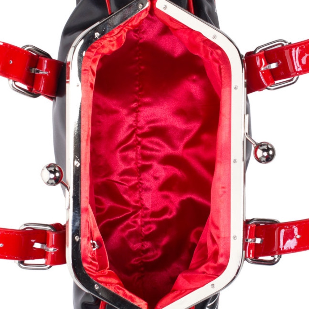 Sourpuss Retro Design Roller Derby Winged Flying Skate Handbag bag New - Picture 4 of 14